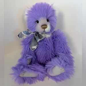 17" Charlie Bears Marianne Large Purple Shaggy Bear Plush Stuffed Animal
